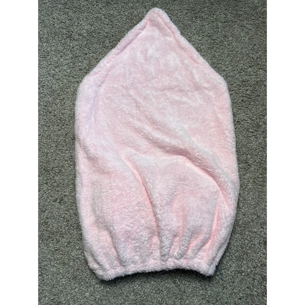 Fhgnysm Kids Ultra Plush Microfiber Hair Towel Wrap Bear Ears Pink One Size